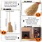 12 Pcs Halloween Decorations - Mini Witch Hats, Candy Cauldron, and Mini Broom